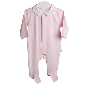 Baby Gi Pale Pink & White Cotton Angel Wings Babygrow