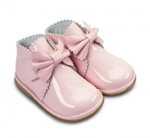 Borboleta Pink Patent Leather Sharon Boots