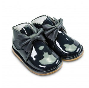 AW24 Borboleta Black Patent Leather Sharon Boots