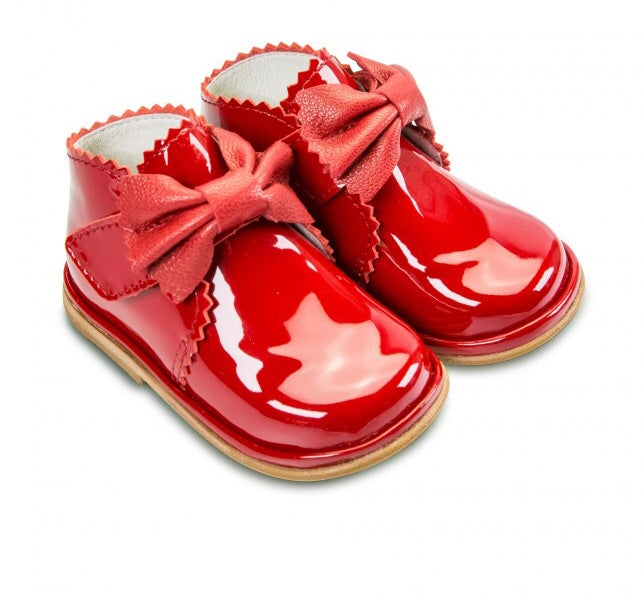 Borboleta Red Patent Leather Sharon Boots