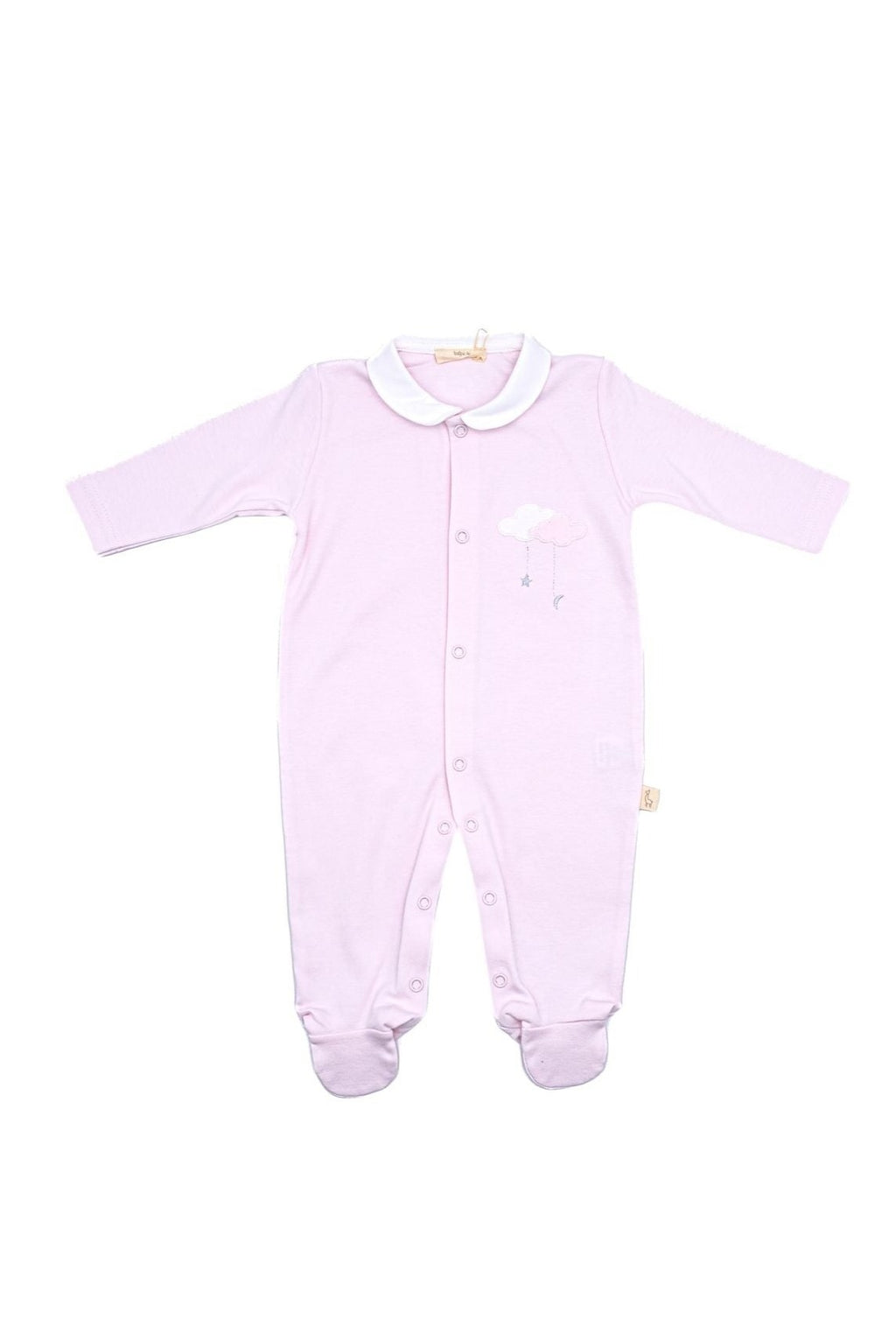 SS24 Baby Gi Pale Pink Sweet Dreams Clouds Babygrow