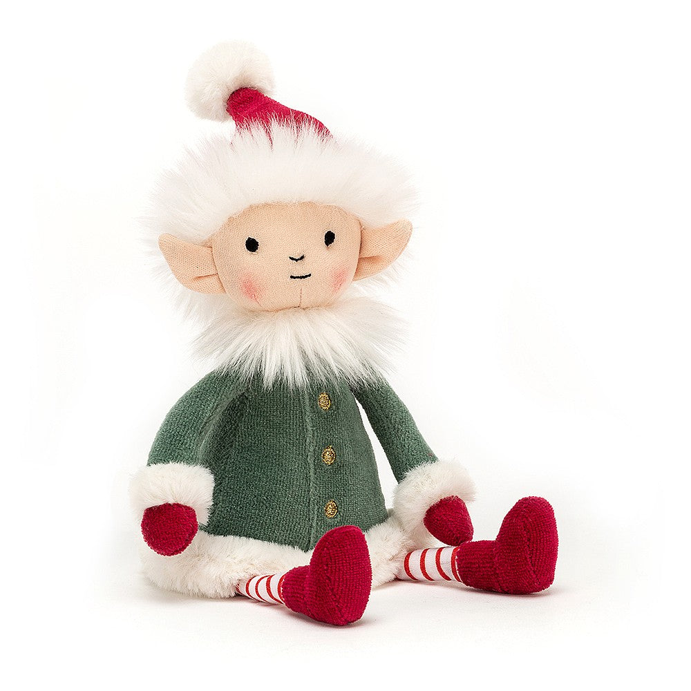 Jellycat Christmas Leffy Elf Small Soft Toy