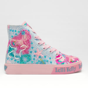SS23 Lelli Kelly SIRENETTA Multicoloured Mermaid Zipper Boots