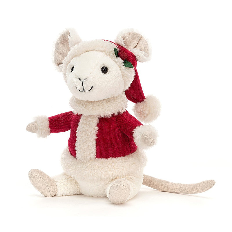 Jellycat Christmas Merry Mouse Soft Toy