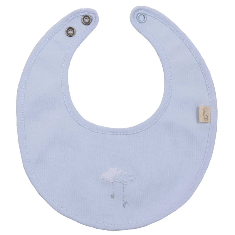 Baby Gi Pale Blue Sweet Dreams Clouds Bib
