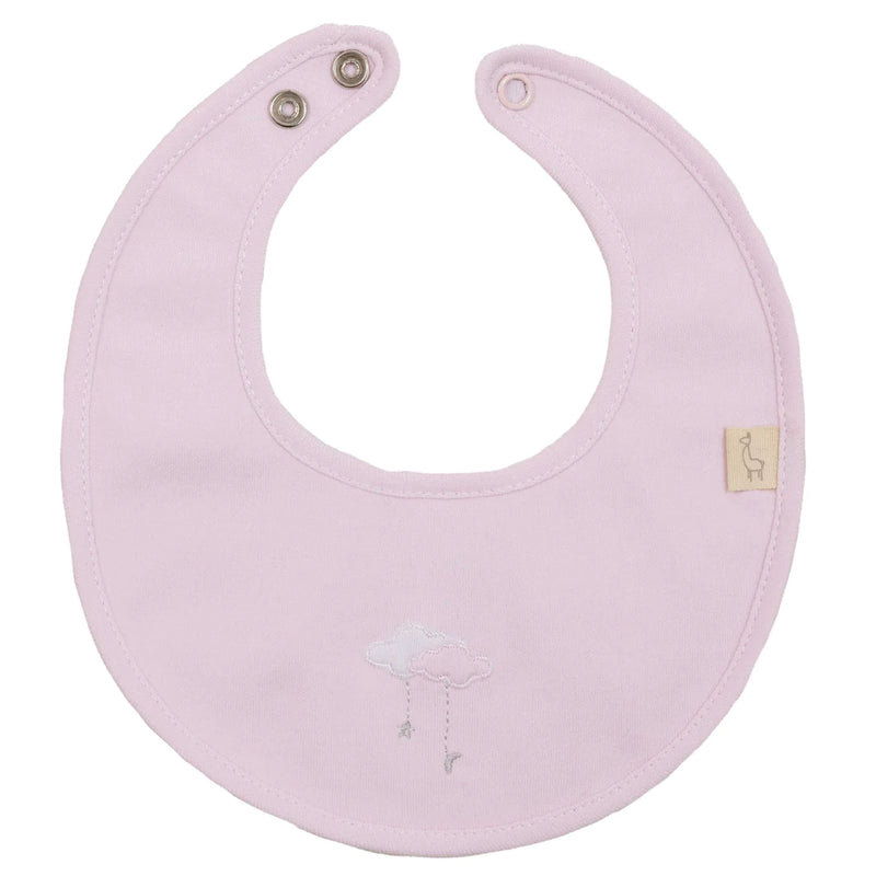 SS24 Baby Gi Pale Pink Sweet Dreams Clouds Bib