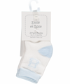 Emile Et Rose ALPINE Pale Blue & White 2 Pack Of Socks