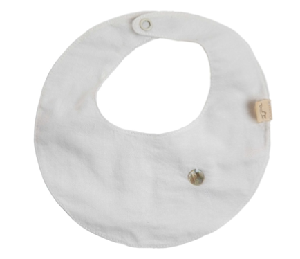 Baby Gi Plain White Bib