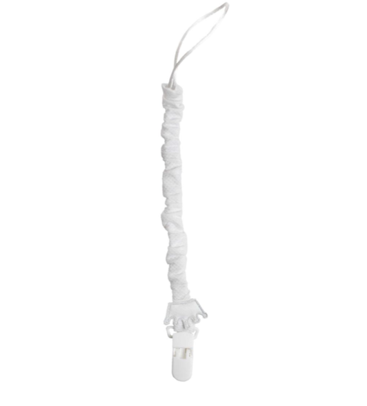 Baby Gi White Crown Dummy Clip