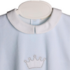 SS24 Baby Gi Pale Blue Cotton Crown Babygrow