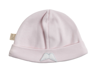 Baby Gi Pale Pink Cotton Angel Wings Hat