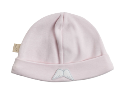 SS24 Baby Gi Pale Pink Cotton Angel Wings Hat