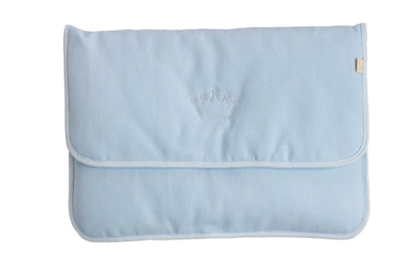 SS24 Baby Gi Pale Blue Crown First Clothes Bag
