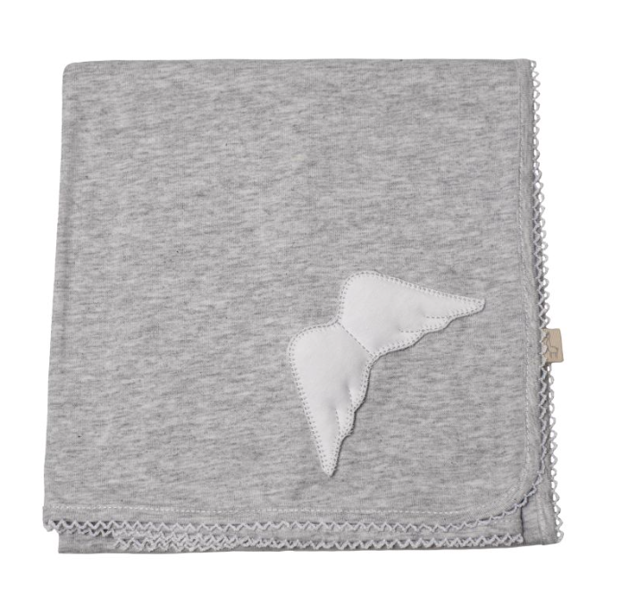 SS24 Baby Gi Grey Angel Wings Blanket