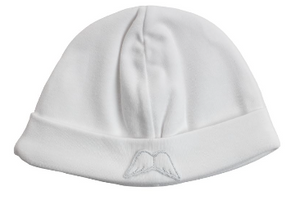 Baby Gi White Velour Angel Wings Hat
