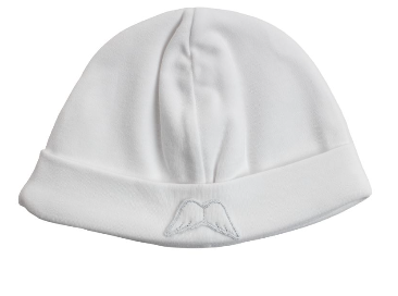 Baby Gi White Velour Angel Wings Hat