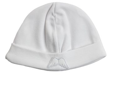 SS24 Baby Gi White Velour Angel Wings Hat