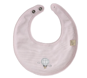 Baby Gi Hot Air Balloon Pale Pink Bib