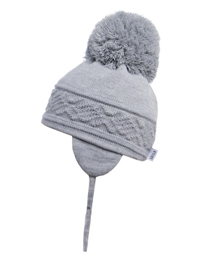 AW23 Sätila MALVA Light Grey Big Pom Pom Hat