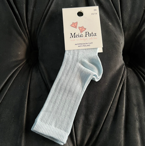 Meia Pata BLUE Ribbed Long / Knee Socks