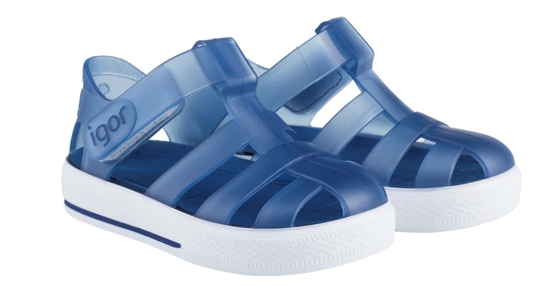 Igor STAR Navy Blue Jelly Sandals