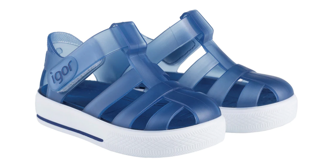 SS24 Igor STAR Navy Blue Jelly Sandals