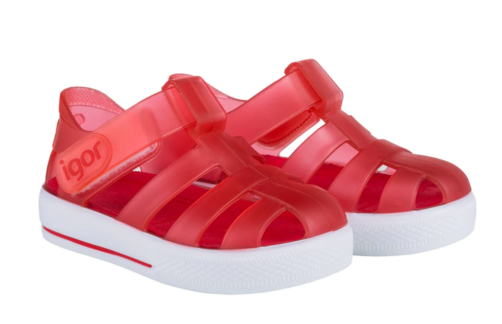 SS24 Igor STAR Red Jelly Sandals