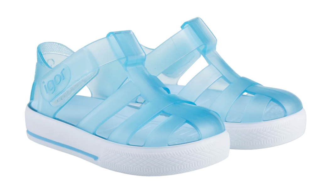 Igor STAR Pale Blue Jelly Sandals