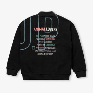SS23 World Of Pop Black & Grey Multicoloured 'Animal Lovers' Globe Logo 3 Piece Shorts Set