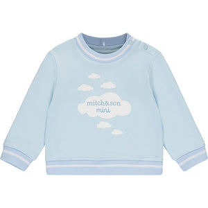 SS23 Mitch & Son Mini MAVERICK Sky Blue & White Cloud Tracksuit