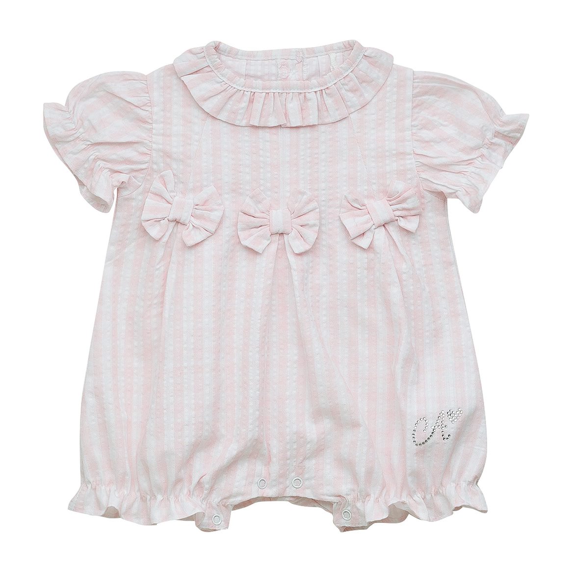 Pink and white romper outlet