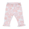 SS23 Little A GOLDIE Bright White & Pink Rose Bow Logo Leggings Set