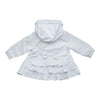 SS23 Little A GABRIELLA Bright White Bow Frill Jacket / Coat